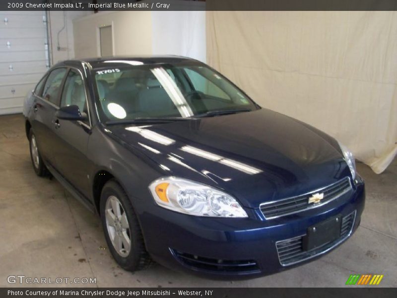 Imperial Blue Metallic / Gray 2009 Chevrolet Impala LT