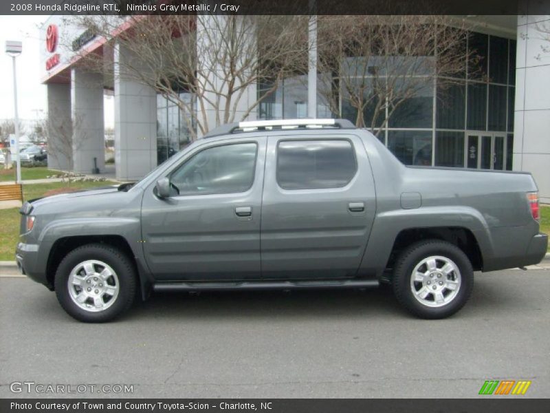Nimbus Gray Metallic / Gray 2008 Honda Ridgeline RTL