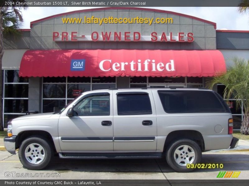 Silver Birch Metallic / Gray/Dark Charcoal 2004 Chevrolet Suburban 1500 LT