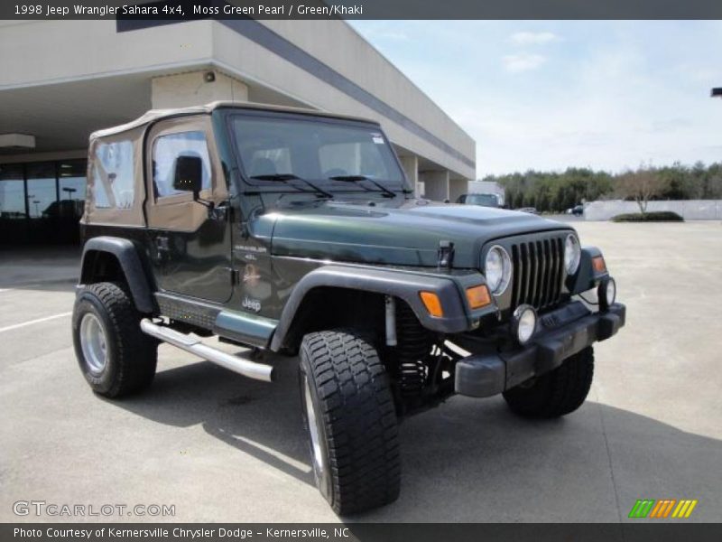 Moss Green Pearl / Green/Khaki 1998 Jeep Wrangler Sahara 4x4