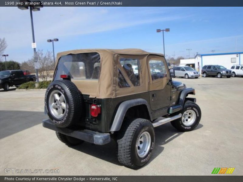 Moss Green Pearl / Green/Khaki 1998 Jeep Wrangler Sahara 4x4