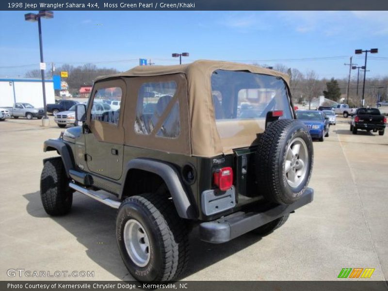 Moss Green Pearl / Green/Khaki 1998 Jeep Wrangler Sahara 4x4
