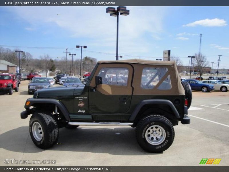 Moss Green Pearl / Green/Khaki 1998 Jeep Wrangler Sahara 4x4