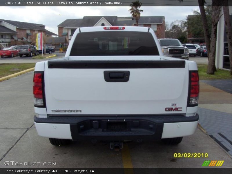 Summit White / Ebony Black 2007 GMC Sierra 1500 Denali Crew Cab