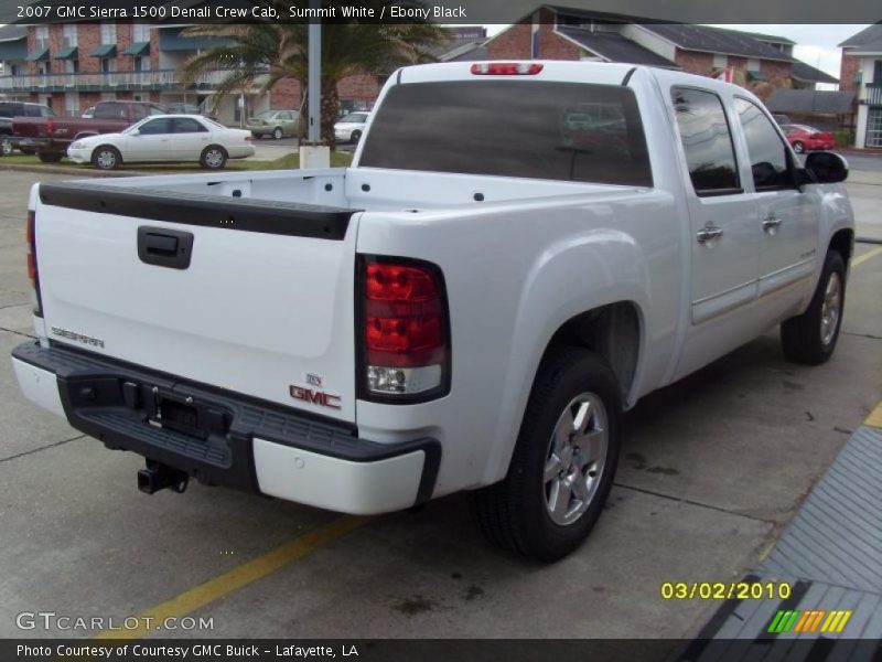 Summit White / Ebony Black 2007 GMC Sierra 1500 Denali Crew Cab