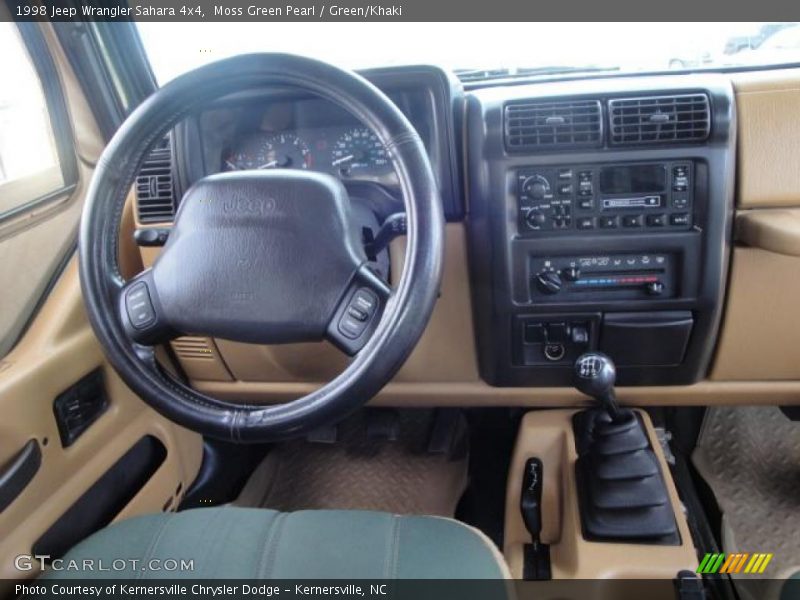 Moss Green Pearl / Green/Khaki 1998 Jeep Wrangler Sahara 4x4
