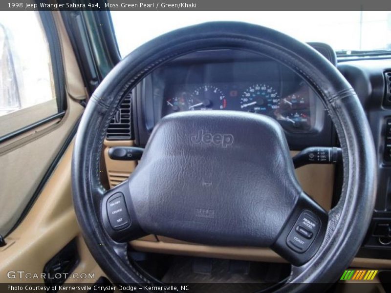 Moss Green Pearl / Green/Khaki 1998 Jeep Wrangler Sahara 4x4