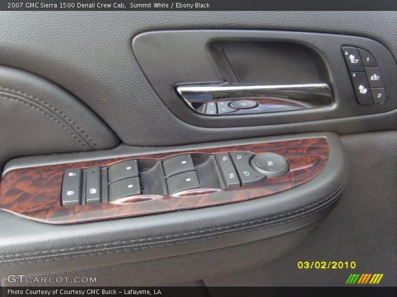 Summit White / Ebony Black 2007 GMC Sierra 1500 Denali Crew Cab