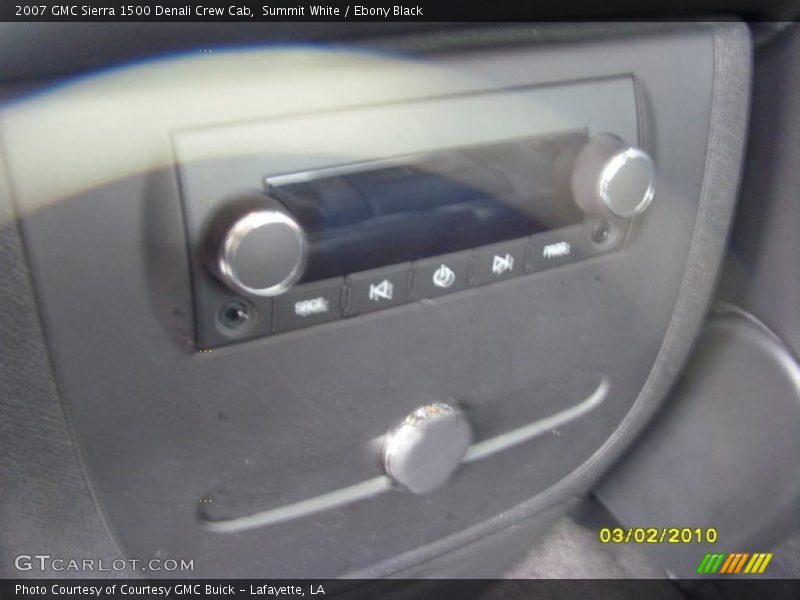Summit White / Ebony Black 2007 GMC Sierra 1500 Denali Crew Cab