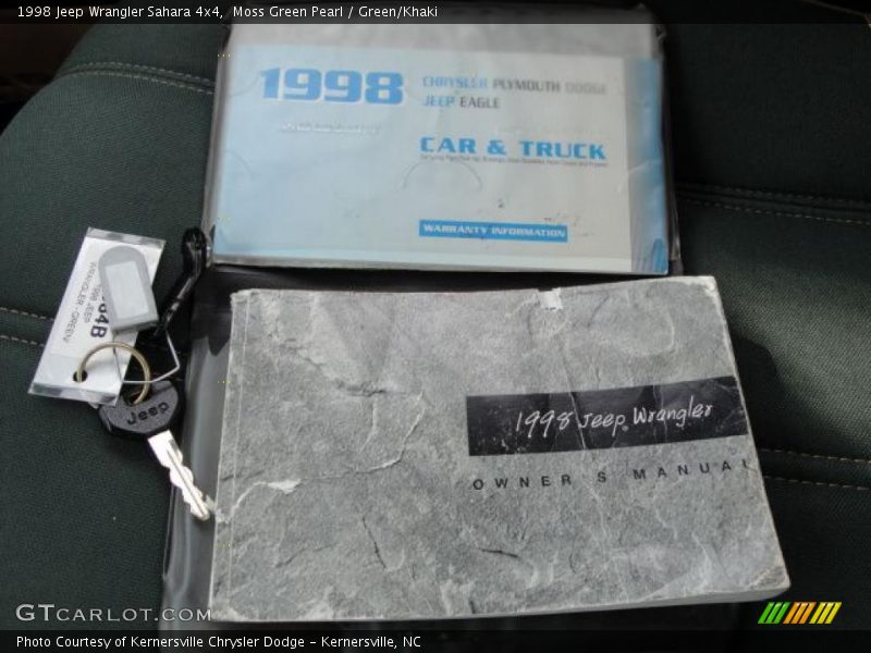 Moss Green Pearl / Green/Khaki 1998 Jeep Wrangler Sahara 4x4