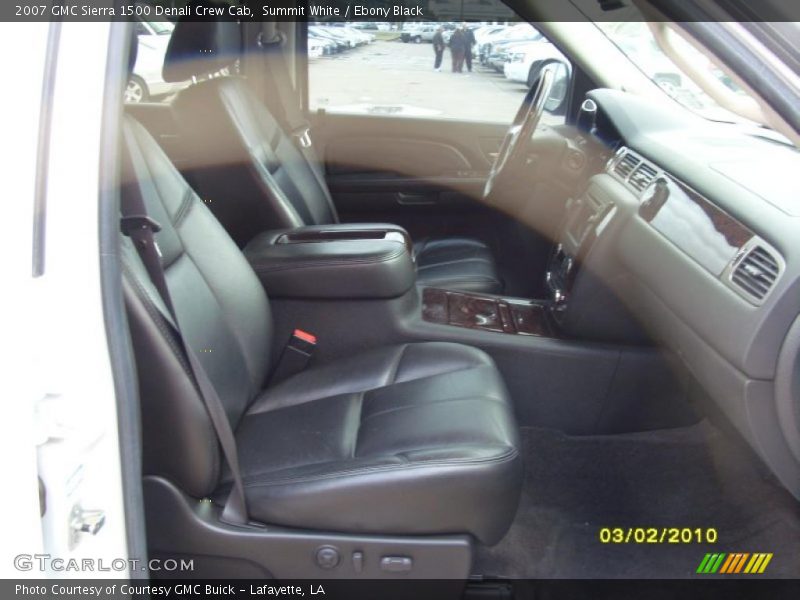 Summit White / Ebony Black 2007 GMC Sierra 1500 Denali Crew Cab