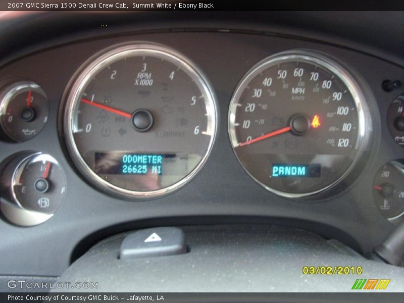 Summit White / Ebony Black 2007 GMC Sierra 1500 Denali Crew Cab