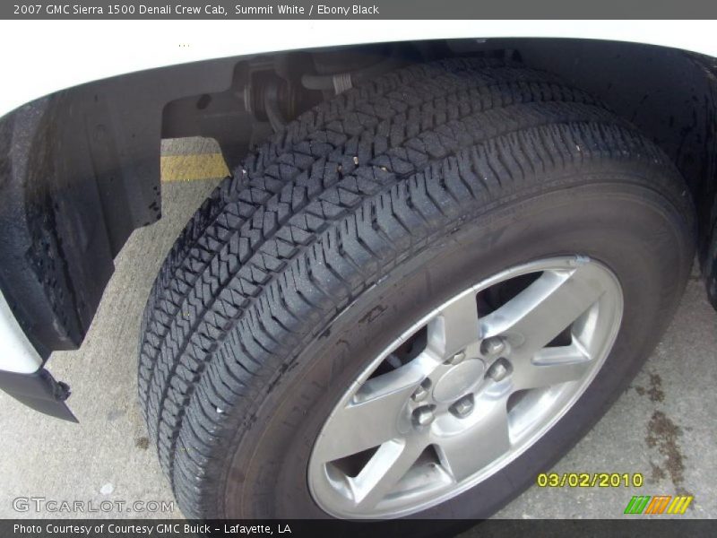 Summit White / Ebony Black 2007 GMC Sierra 1500 Denali Crew Cab
