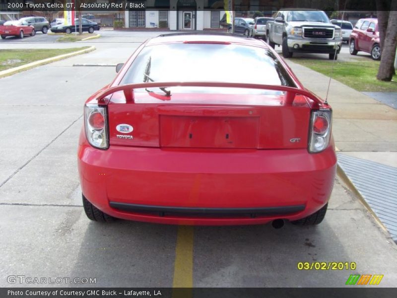 Absolutely Red / Black 2000 Toyota Celica GT