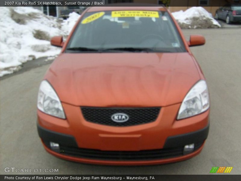 Sunset Orange / Black 2007 Kia Rio Rio5 SX Hatchback