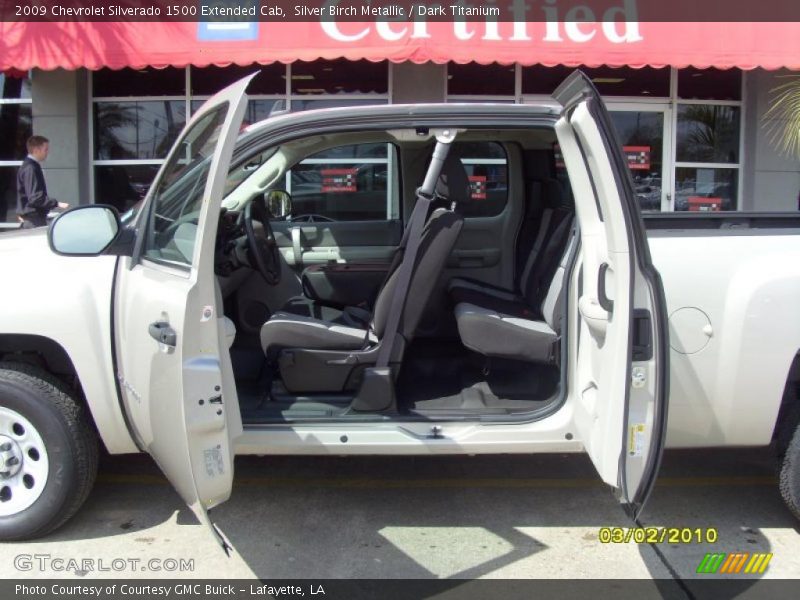 Silver Birch Metallic / Dark Titanium 2009 Chevrolet Silverado 1500 Extended Cab