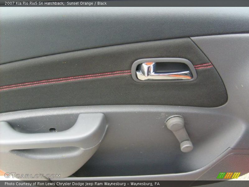 Sunset Orange / Black 2007 Kia Rio Rio5 SX Hatchback