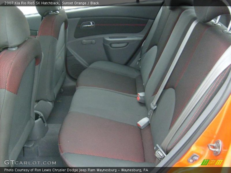 Sunset Orange / Black 2007 Kia Rio Rio5 SX Hatchback
