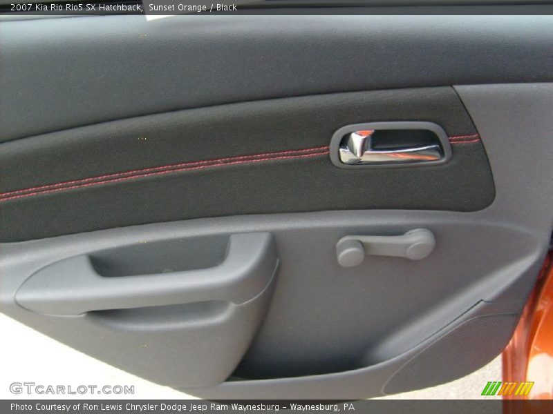Sunset Orange / Black 2007 Kia Rio Rio5 SX Hatchback