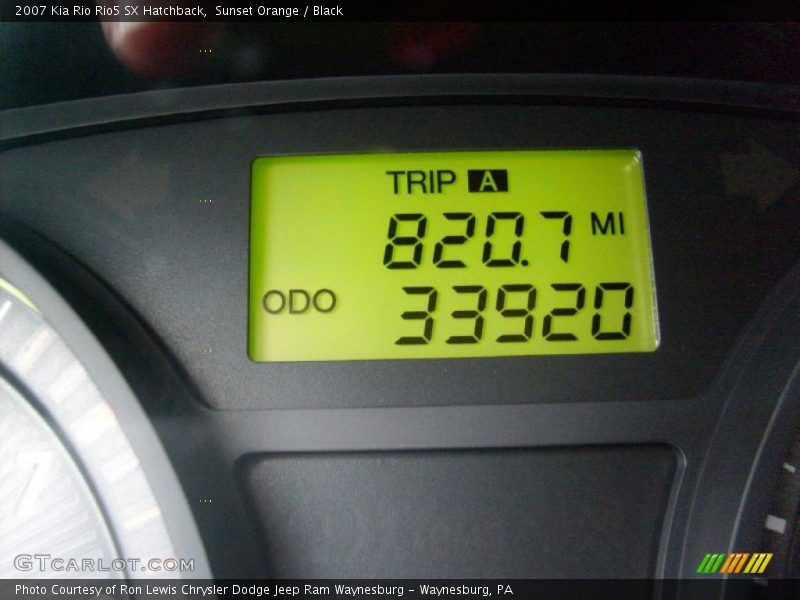 Sunset Orange / Black 2007 Kia Rio Rio5 SX Hatchback