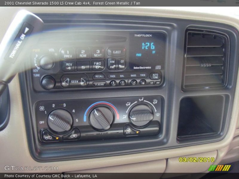 Forest Green Metallic / Tan 2001 Chevrolet Silverado 1500 LS Crew Cab 4x4