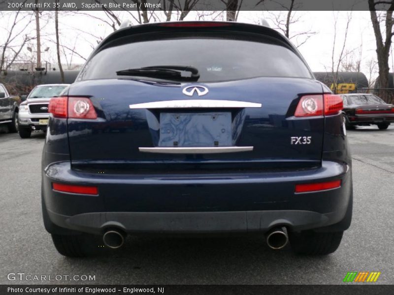 Sapphire Blue Pearl / Wheat 2006 Infiniti FX 35 AWD