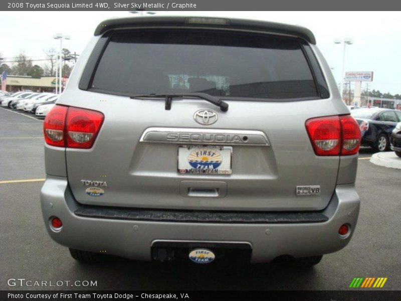 Silver Sky Metallic / Graphite 2008 Toyota Sequoia Limited 4WD