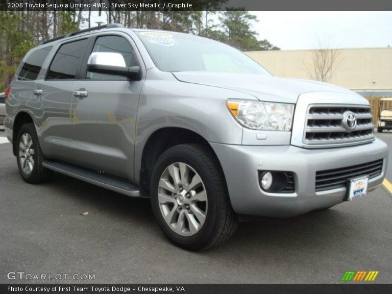 Silver Sky Metallic / Graphite 2008 Toyota Sequoia Limited 4WD