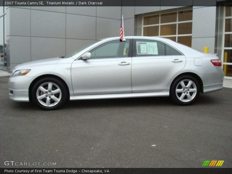 Titanium Metallic / Dark Charcoal 2007 Toyota Camry SE