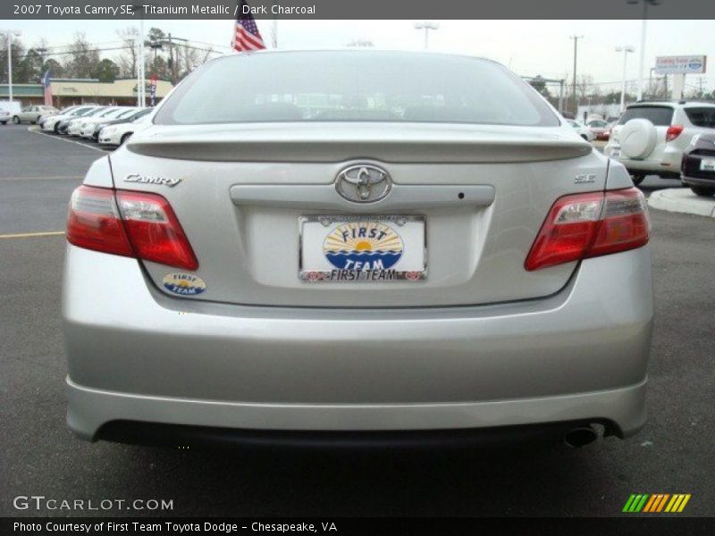 Titanium Metallic / Dark Charcoal 2007 Toyota Camry SE