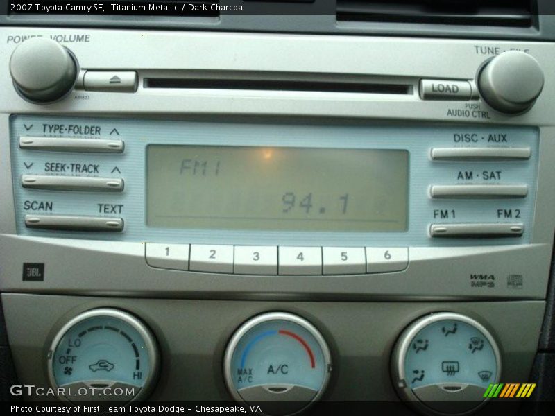 Titanium Metallic / Dark Charcoal 2007 Toyota Camry SE