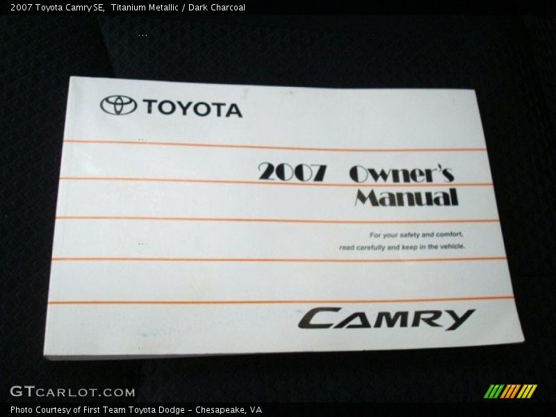 Titanium Metallic / Dark Charcoal 2007 Toyota Camry SE
