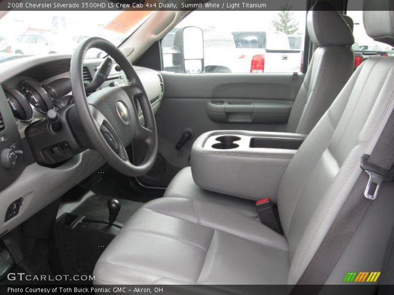 Summit White / Light Titanium 2008 Chevrolet Silverado 3500HD LS Crew Cab 4x4 Dually