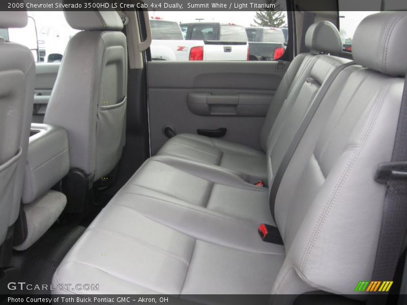 Summit White / Light Titanium 2008 Chevrolet Silverado 3500HD LS Crew Cab 4x4 Dually