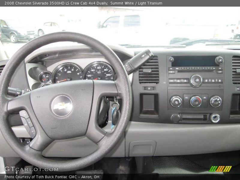 Summit White / Light Titanium 2008 Chevrolet Silverado 3500HD LS Crew Cab 4x4 Dually
