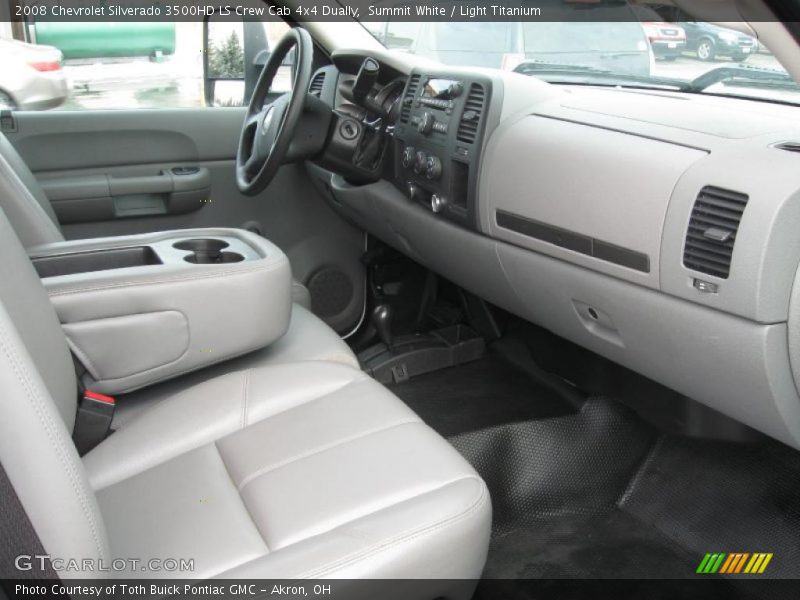 Summit White / Light Titanium 2008 Chevrolet Silverado 3500HD LS Crew Cab 4x4 Dually