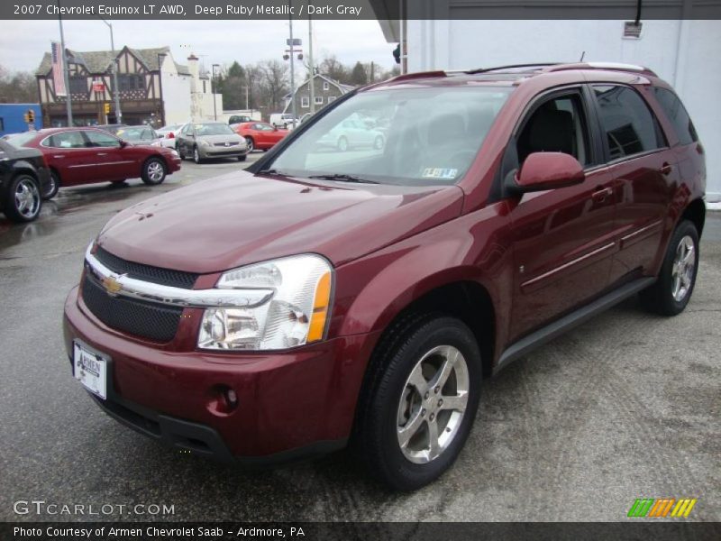 Deep Ruby Metallic / Dark Gray 2007 Chevrolet Equinox LT AWD
