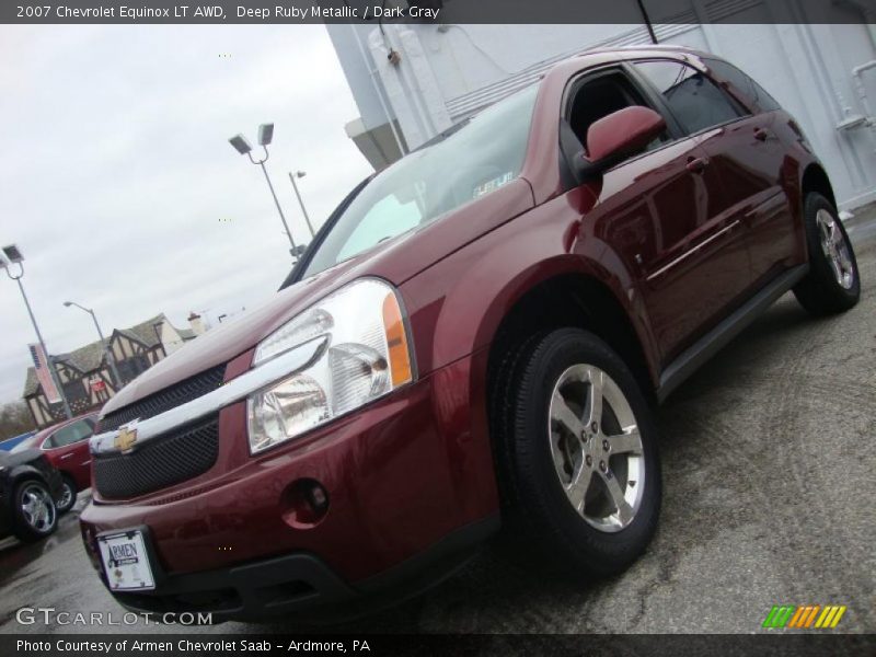 Deep Ruby Metallic / Dark Gray 2007 Chevrolet Equinox LT AWD