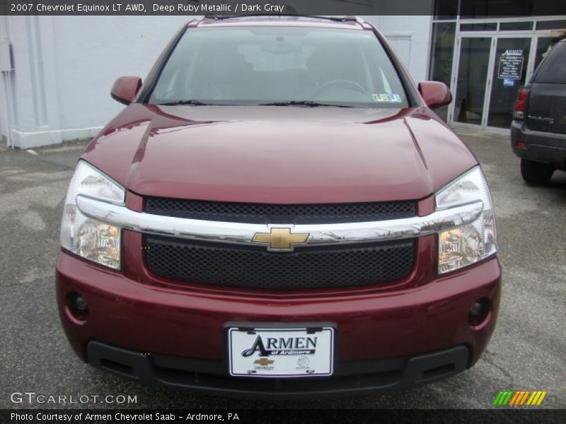Deep Ruby Metallic / Dark Gray 2007 Chevrolet Equinox LT AWD