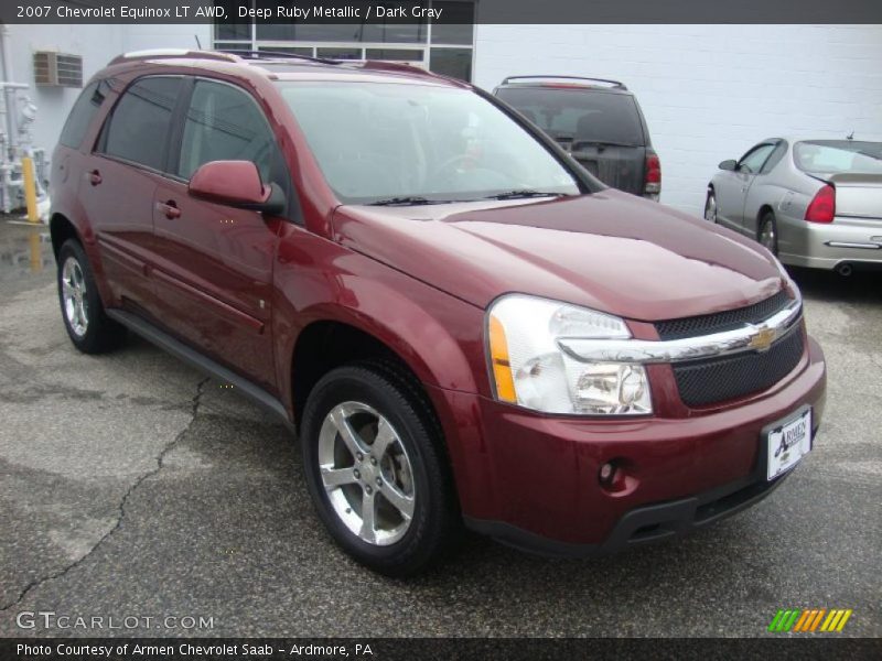Deep Ruby Metallic / Dark Gray 2007 Chevrolet Equinox LT AWD