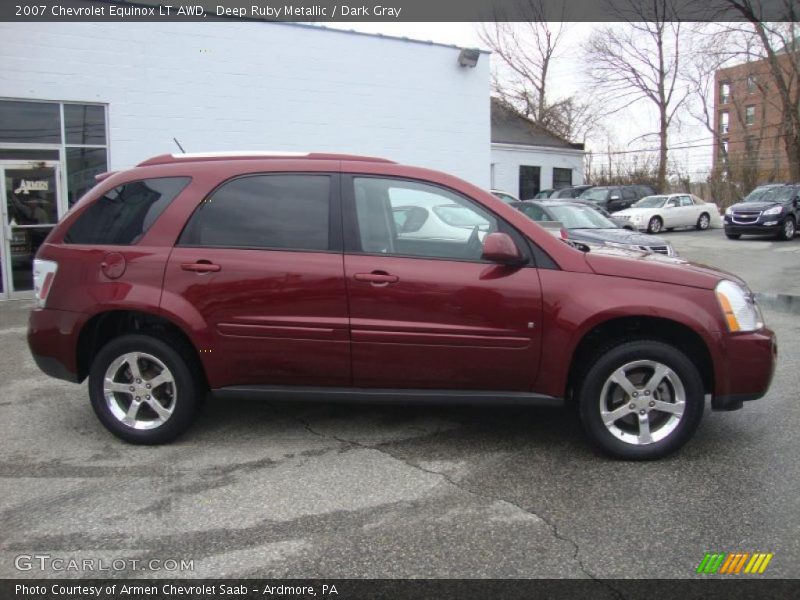 Deep Ruby Metallic / Dark Gray 2007 Chevrolet Equinox LT AWD