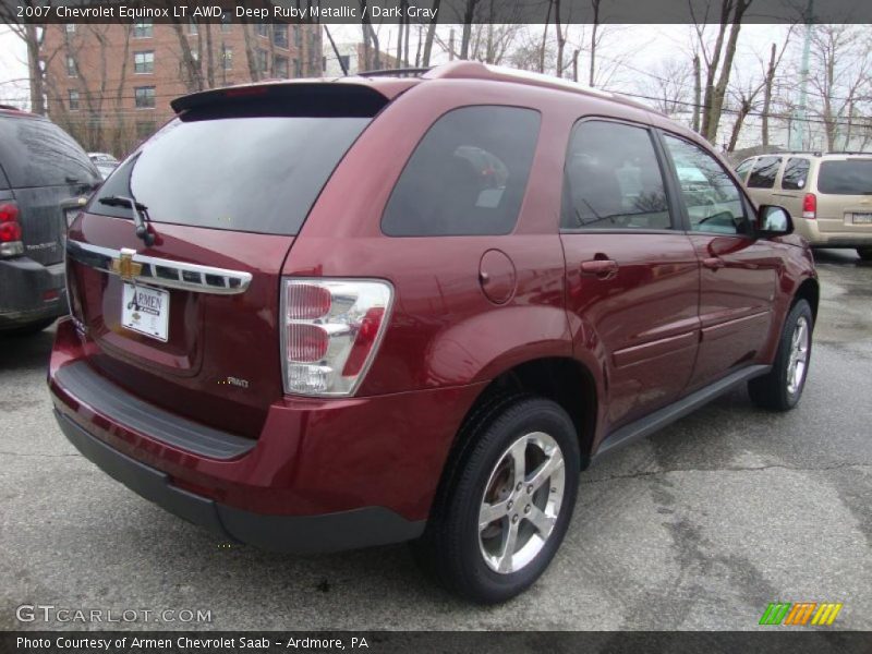 Deep Ruby Metallic / Dark Gray 2007 Chevrolet Equinox LT AWD