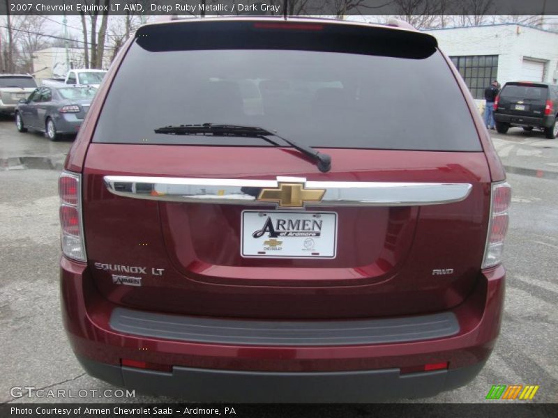 Deep Ruby Metallic / Dark Gray 2007 Chevrolet Equinox LT AWD