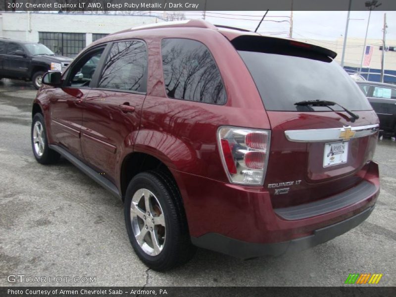 Deep Ruby Metallic / Dark Gray 2007 Chevrolet Equinox LT AWD