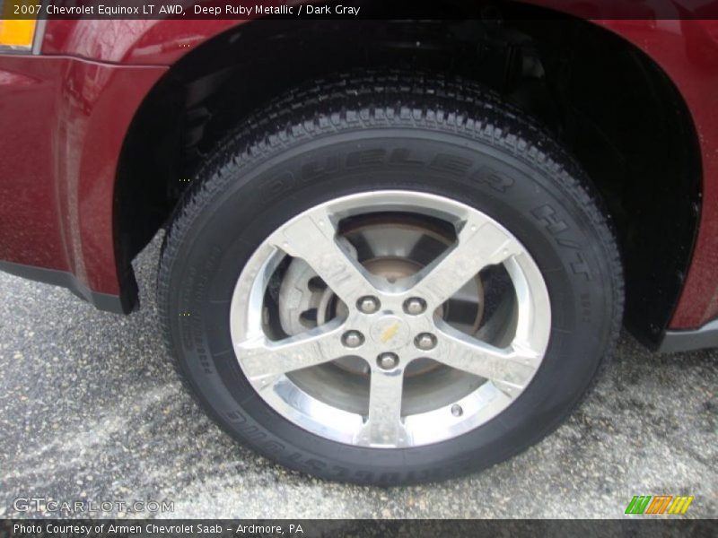 Deep Ruby Metallic / Dark Gray 2007 Chevrolet Equinox LT AWD