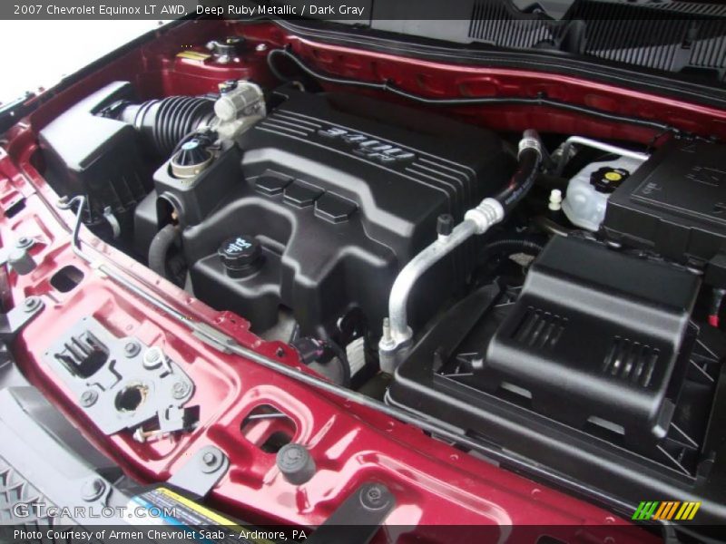 Deep Ruby Metallic / Dark Gray 2007 Chevrolet Equinox LT AWD