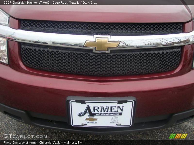 Deep Ruby Metallic / Dark Gray 2007 Chevrolet Equinox LT AWD