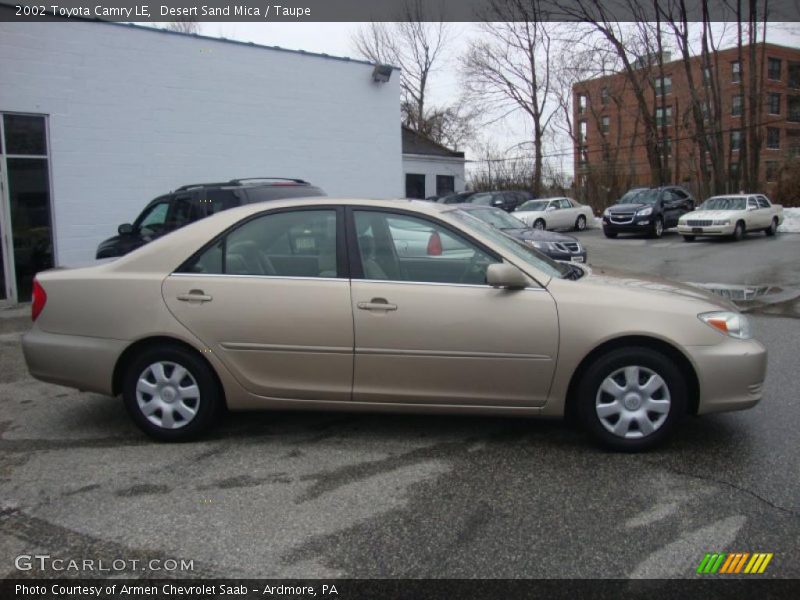 Desert Sand Mica / Taupe 2002 Toyota Camry LE