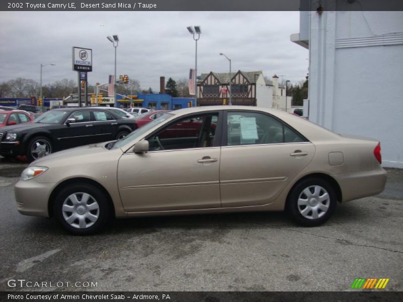 Desert Sand Mica / Taupe 2002 Toyota Camry LE