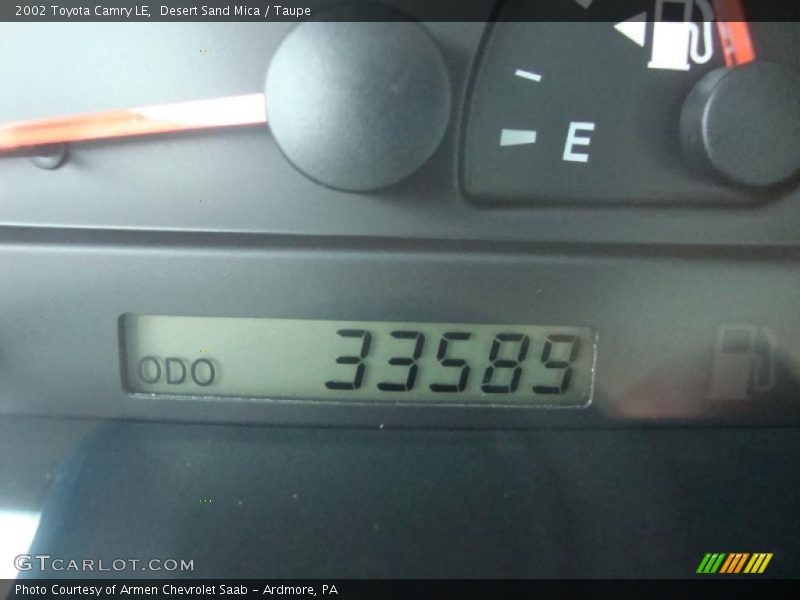 Desert Sand Mica / Taupe 2002 Toyota Camry LE